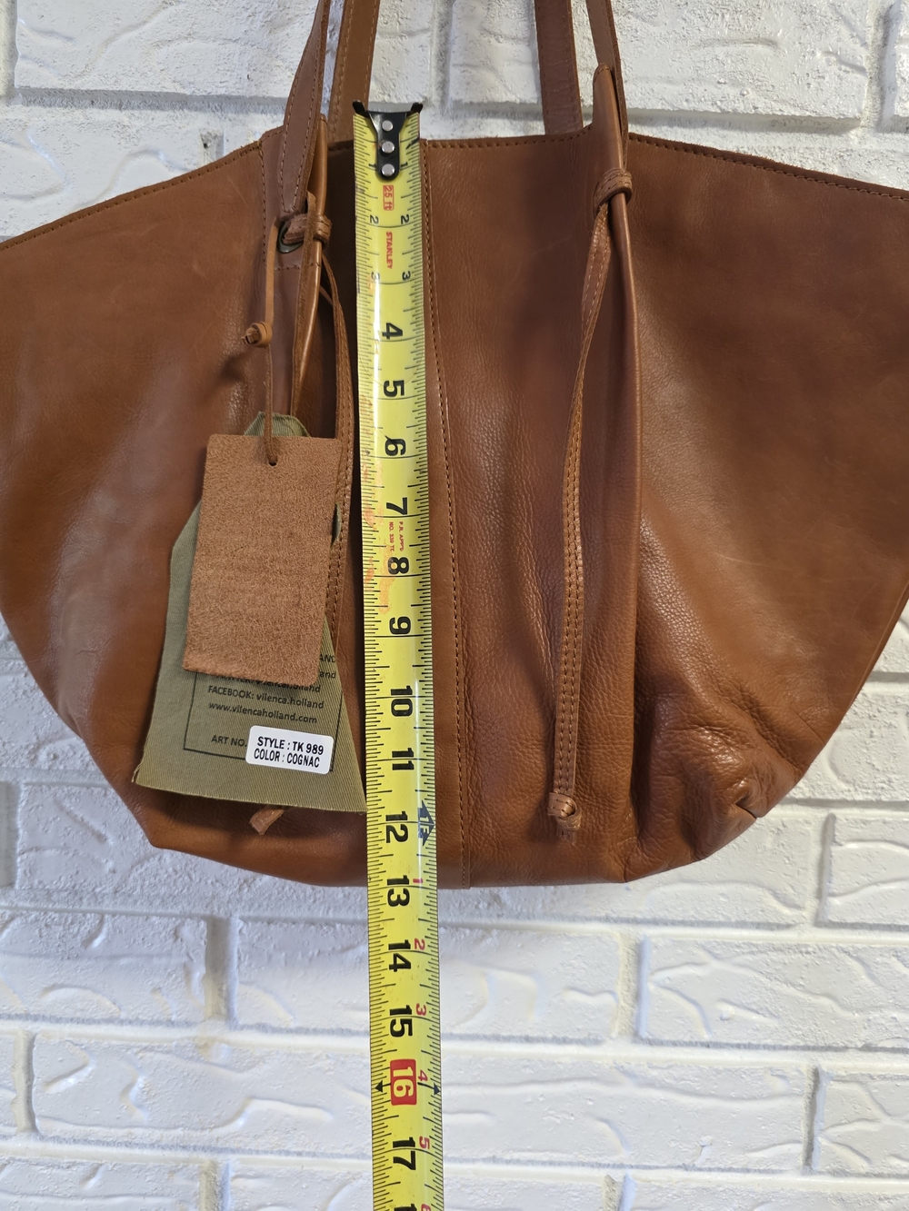 Vilenca Holland Genuine Leather Tote NWT - Picture 12 of 13